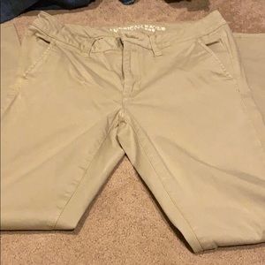 AEO Khaki skinny leg